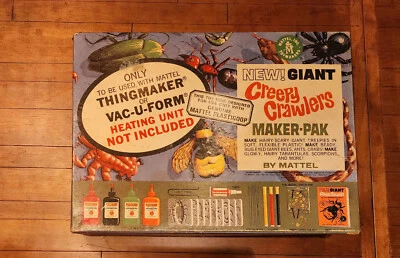 Mattel Creepy Crawlers Maker 1964 vintage - paquete para Thingmaker/Vac-u-Form Foto 1 de 4
