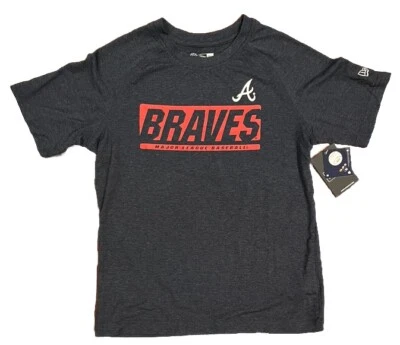 Camiseta New Era Atlanta Braves Brezo Azul Marino Niños Manga Corta Precio de venta sugerido por el fabricante $45 Foto 1 de 4