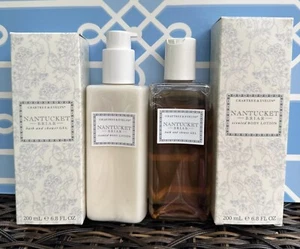 Crabtree & Evelyn Nantucket Briar Body Lotion & Shower Gel 6.8fl oz 200ml Each - Picture 1 of 8