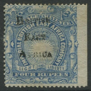 British East Africa 1895 SG46 4R surimpression outremarine BEA MM chat fin 225 £ - Photo 1/2