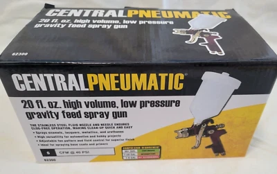 20 Oz. HVLP Gravity Feed Paint Spray Gun Air tool 20-50 PSI - Image 1 of 3
