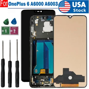 USA For OnePlus 6 A6000 A6003 LCD Display Touch Screen Digitizer Assembly ±Frame - Picture 1 of 11