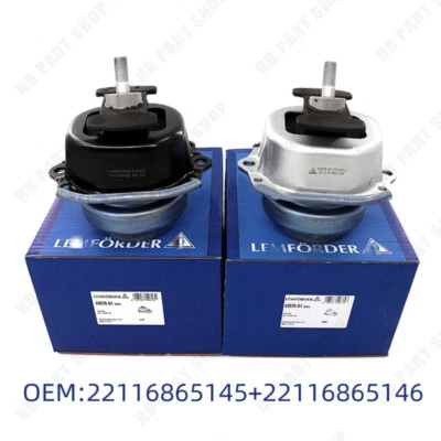 2x OEM Hydraulic Engine Mount Both Side Lemförder For BMW E70 E71 F15 F16 X5 X6 - Image 1 of 4