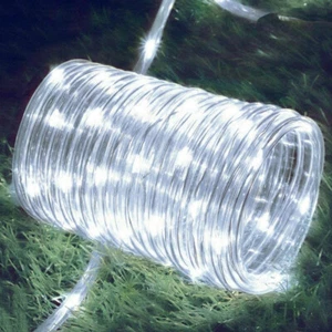 10 M 100 LED Solar Rope Tube String Fairy Lights Strip Waterproof Outdoor Garden - Picture 1 of 27