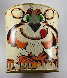 Vintage Cheinco Waste Trash Can Tony The Tiger 70's Kellogs - Picture 1 of 6