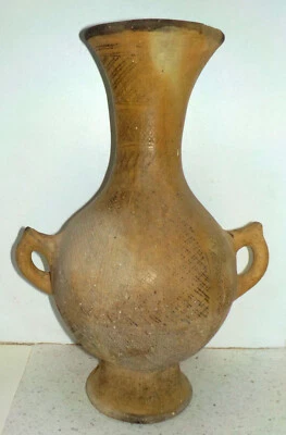 Amphore Cruche Poterie en terre cuite ancienne Proche-Orient 33cm 2,150kg - Photo 1/4