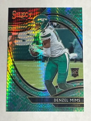 Denzel Mims 2020 Select Dragon Scale Prizm Field Level Rookie 1/67 #263 Jets - Image 1 of 3