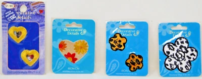 Lot of 4 Hirschberg Schutz Decorative Details Embroidered Patch Mixed Theme NIP - Image 1 of 2