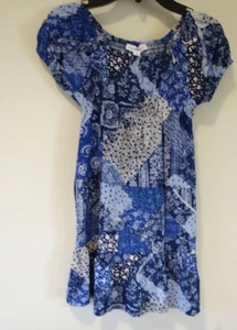 NWT Sugar & Jade Blue Floral Dress Girl's Size 8 - Picture 1 of 3