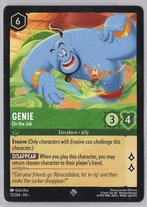 1x Genie - On the Job - Lorcana - The First Chapter - Super Rare - Imagen 1 de 1