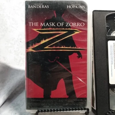 The Mask Of Zorro (VHS, 1998, Clamshell) Hollywood Video Foto 1 de 3