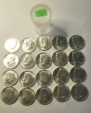 1964 Silver *GEM* Uncirculated Kennedy Half Dollar Roll=20ea 90% Brilliant Unc.