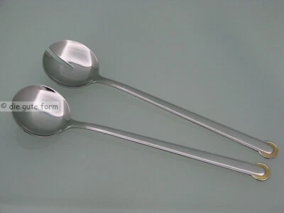 WMF Cromargan - -- RONDO - großes Salatbesteck 30 cm - Dekor Gold -- - Neuwertig - Bild 1 von 4