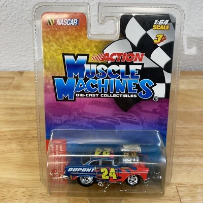 Action Muscle Machines #24 DuPont '55 Chevrolet Bel Air Nascar D3 Foto 1 de 4