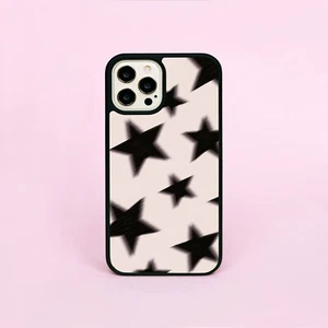 Custodia/Cover telefono Blurry Star modello nero astratto per iPhone - Foto 1 di 11