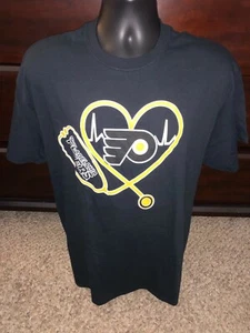 Gildan Mens Black Flyers Cotton Crew Neck Short Sleeves Pullover T Shirt Size XL - Picture 1 of 4