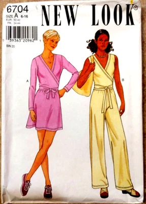 New Look 6704 Knit Pull-over Pants Skirt Top Long & Short Sz. 6-8-10-12-14-16 - Image 1 of 4