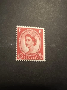 GB 1952-54 QEII 2 1/2d Carmine MUH - Picture 1 of 2