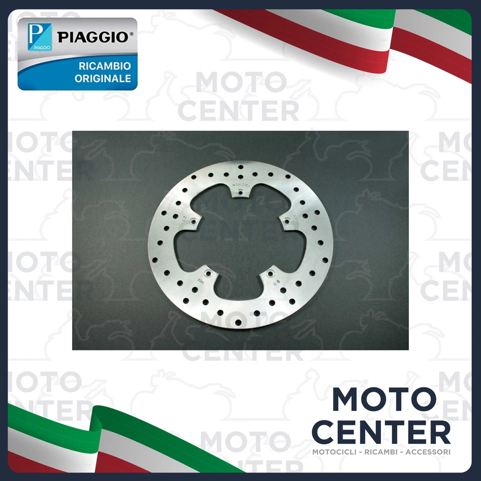 Piaggio 56484R Disco Freno Posteriore - Argento