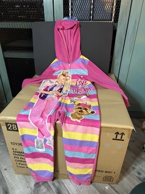 Nickelodeon JoJo Siwa Niñas S Vellón Una Pieza Capucha Dormir con Arco Foto 1 de 4