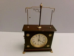 ANTIQUE JEROME & CO. HOROLOVAR FLYING PENDULUM CLOCK WORKS - Picture 1 of 15