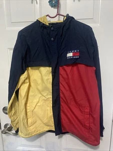 Tommy Hilfiger 1990s Vintage Rain Jacket Size XL - Picture 1 of 6