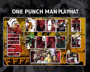 UA Card One Punch Man Union Arena Yellow mat Gaming Desk Playmat - Picture 1 of 1
