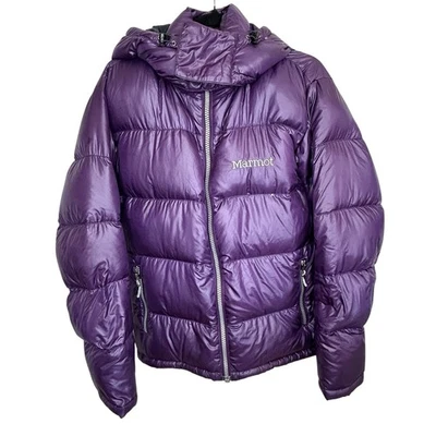 Marmot Stockholm Puffer Jacket Womens Small Goose Down Hooded Gorp Winter Ski - Image 1 of 4