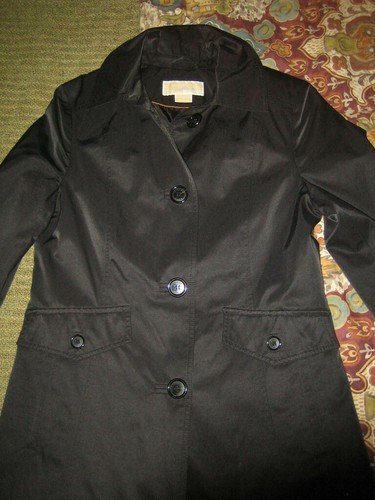 Cappotto trench nero Michael Kors. Tasche. Ottimo.