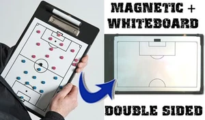 NEU Präzisionsmagnet Fußballtrainer taktisches Clipbrett - 2-seitiges Klemmbrett - Bild 1 von 2