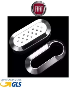 COVER CHIAVE GUSCIO COMPATIBILE FIAT 500 PUNTO EVO PANDA BRAVO CROMATO 3 TASTI** - Foto 1 di 4