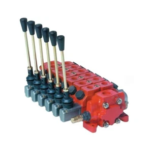 Valvola a fetta idraulica, 7 banchi 3/4" BSP 120 l/min ritorno molla doppio effetto HDS - Foto 1 di 1