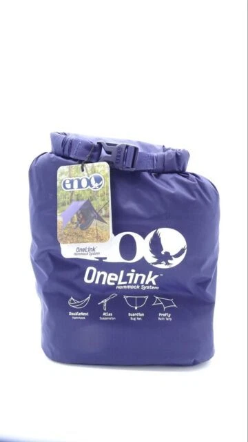 ENO OneLink Shelter System with Hammock, Straps, Bug Net and Rain Tarp - Navy, Black (LNK-DH)