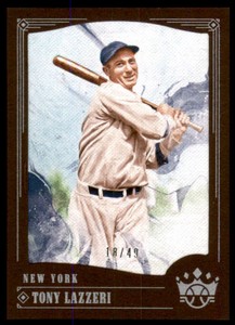 2018 Diamond Kings Brown Frame #33 Tony Lazzeri /49