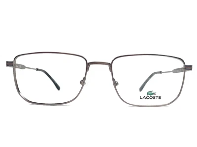 Lacoste Eyeglasses Frames L2277 022 Gray Rectangle Full Rim 55-18-145 - Image 1 of 4