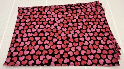 Valentine's Day Table Decor Placemats Everyday Hearts Red Pink Black Set of 4 - Image 1 of 4