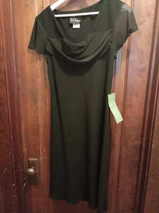 S.L. Fashions Special Occasion Little Black Dress With Flutter Sleeves Size 12 - Picture 1 of 7