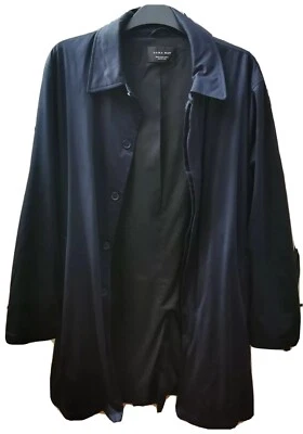 Zara Trench Camicia Uomo Blu Scritta Nella Schiena TG.XL - Immagine 1 di 3