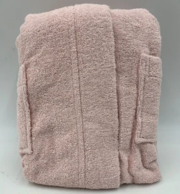 Pottery Barn Kids Girls Terry Kids Bath Robe Blush Pink Small 2T 3T #9970D - Image 1 of 4
