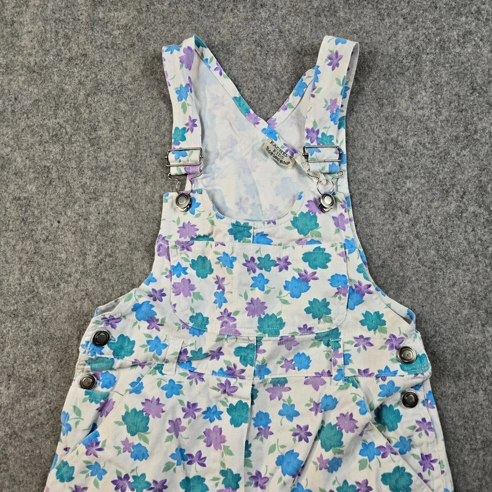 Mono corto floral vintage años 90 Rachel's niños niñas talla 10 verano primavera Foto 1 de 4