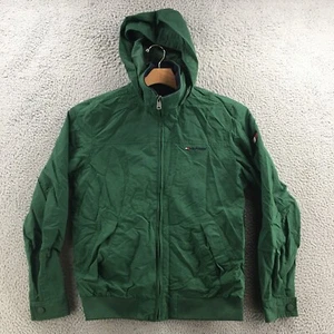 Tommy Hilfiger Chaqueta con Capucha Para Hombre S Verde Manga Larga Cremallera Completa Logo Bordado - Imagen 1 de 17