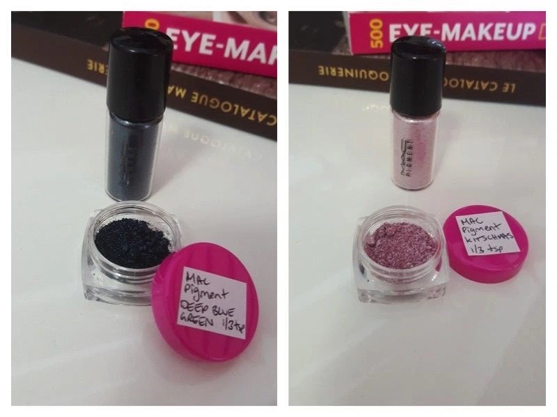 CHOOSE 2 MAC PIGMENT SAMPLES Deep Blue Green, Grape Kitschmas, Blue Brown, Melon - Image 1 of 1