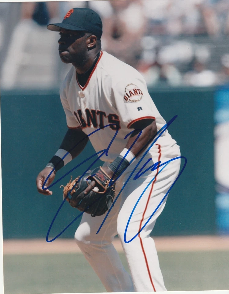ERIC YOUNG SR GIGANTES DE SAN FRANCISCO ACCIÓN FIRMADO 8x10 Foto 1 de 1