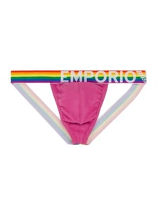 Correa deportiva con logotipo Emporio Armani arco iris, para hombre, rosa, talla S. Auténtica - Imagen 1 de 7
