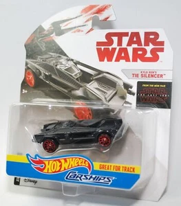 Hot Wheels Star Wars Carships KYLO REN'S TIE SILENCER Great for Tracks NEW - Picture 1 of 2