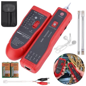 Cable Finder Tone Generator Probe Tracker Wire Network Tester Tracer Tool Kit - Picture 1 of 12
