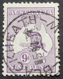 Australia 1913 Nine Pence Kangaroo with a BLACKHEATH postmark - Picture 1 of 1