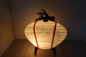 Green Buds Kyoto Branch Lantern Hand Blown Glass Lamp - Picture 1 of 12