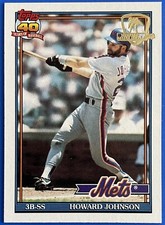 1991 Topps Desert Shield #470 Howard Johnson, New York Mets
