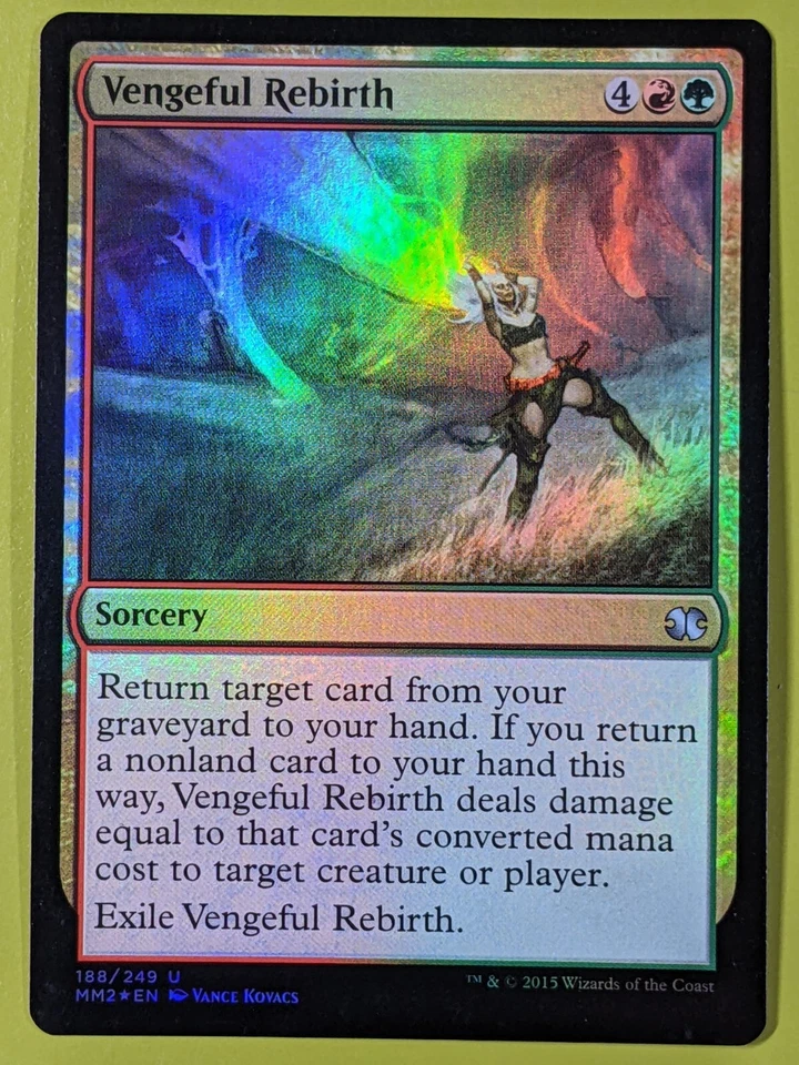 FOIL Vengeful Rebirth x1 Modern Masters 2015 1x Magic the Gathering MTG - Image 1 of 1